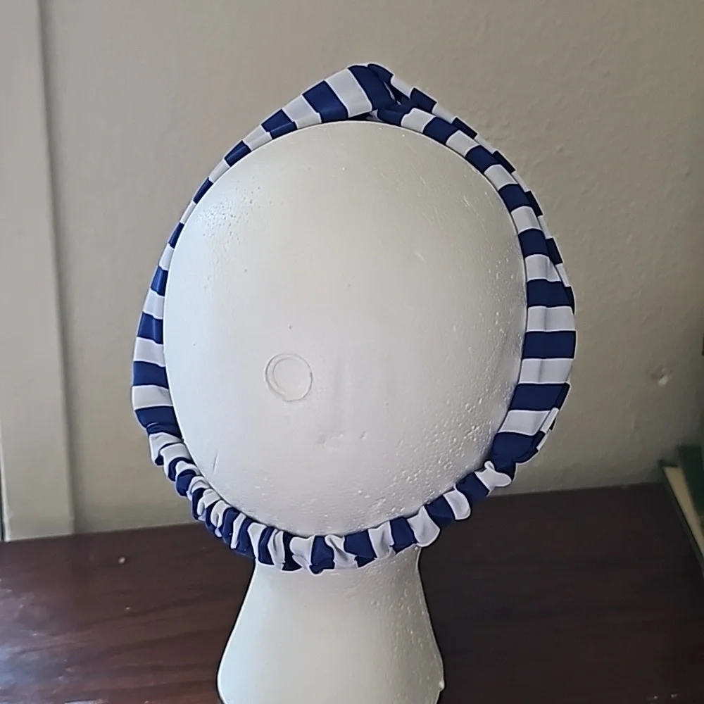 Navy Stripes Knotted Headband